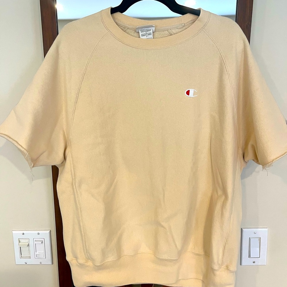 Champion Beige/Cream Sweatshirt Tee
